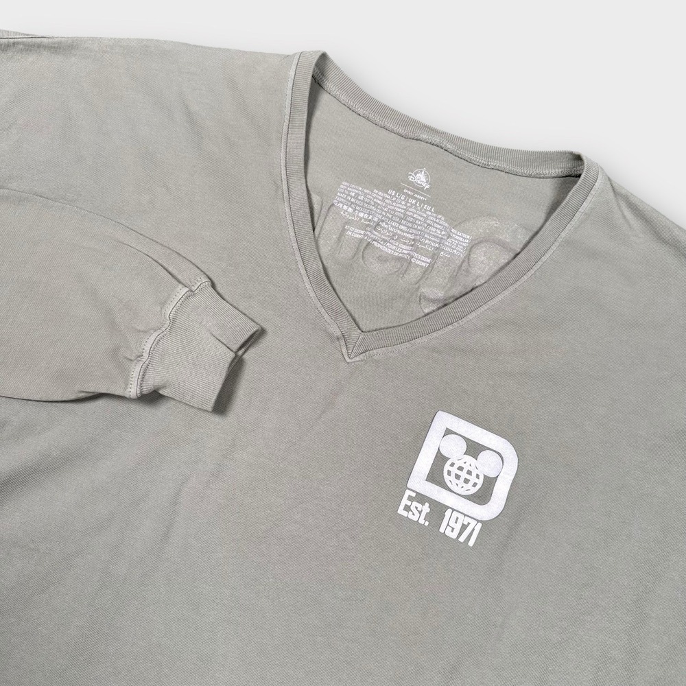 Walt Disney World V-Neck Long Sleeve Tee - Sage Green